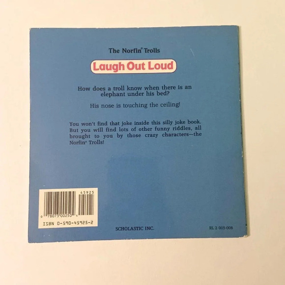 Vintage 1992 The Norfin Trolls Laugh Out Loud Book Of Jokes Riddles Scholastic - Picture 2 of 14